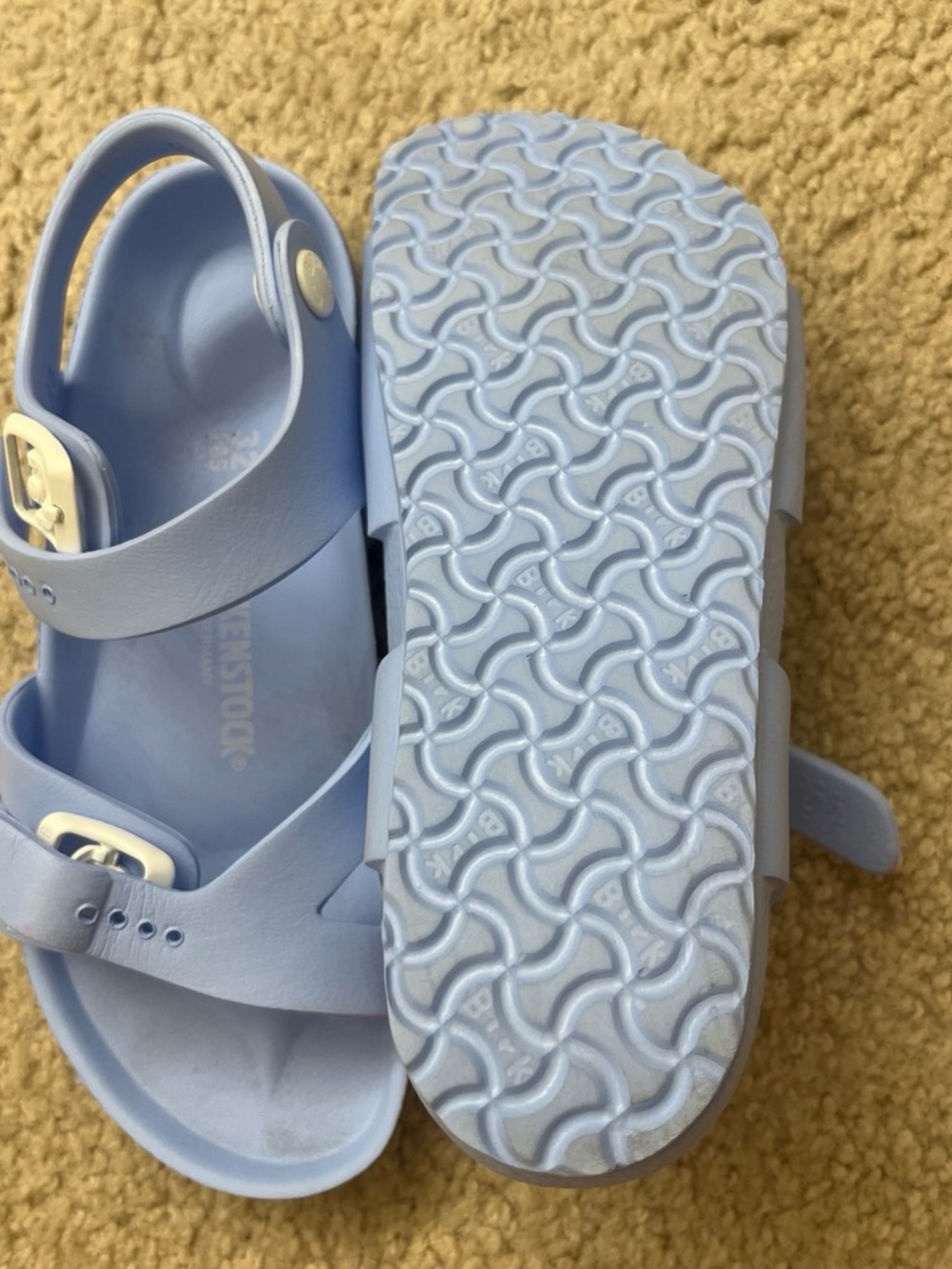 Birkenstock Light Blue EVA Dual Buckle Sandals Kids - Picture 2 of 2